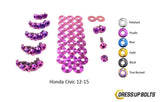 Honda Civic (2012-2015) Titanium Ti Dress Up Bolts Engine Bay Kit - DressUpBolts.com