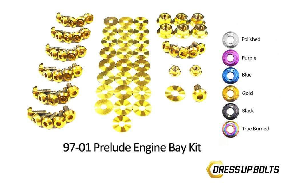 Honda Prelude (19972001) Titanium Ti Dress Up Bolts Engine Bay Kit