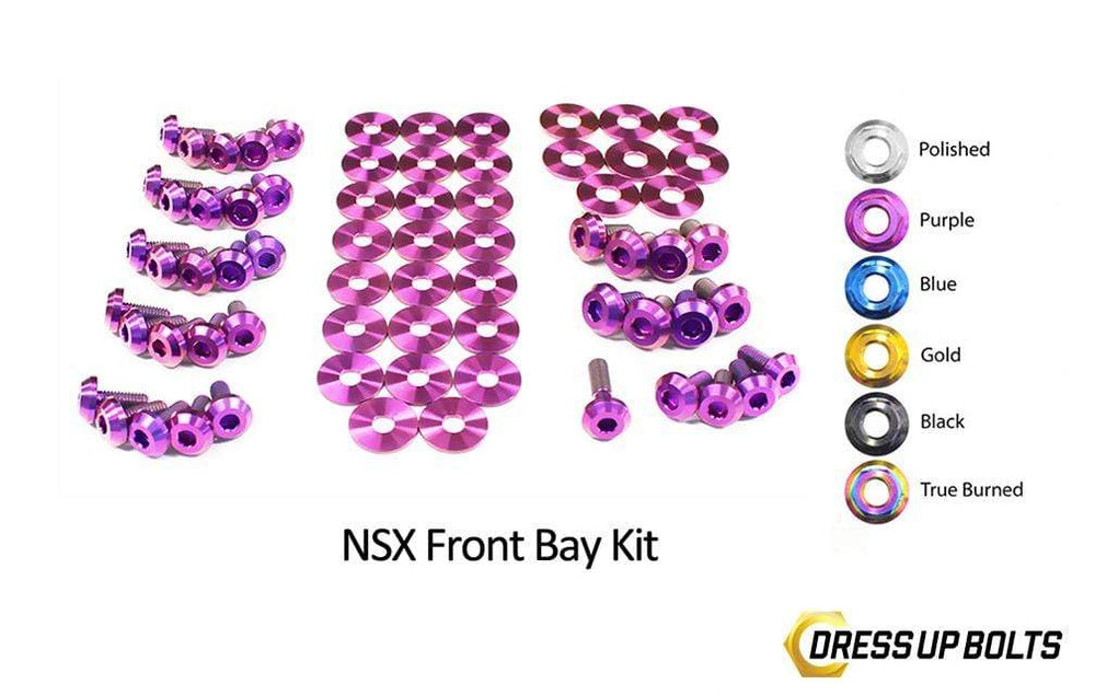 Honda NSX (1990-2005) Titanium Dress Up Bolts Front Bay Kit - DressUpBolts.com
