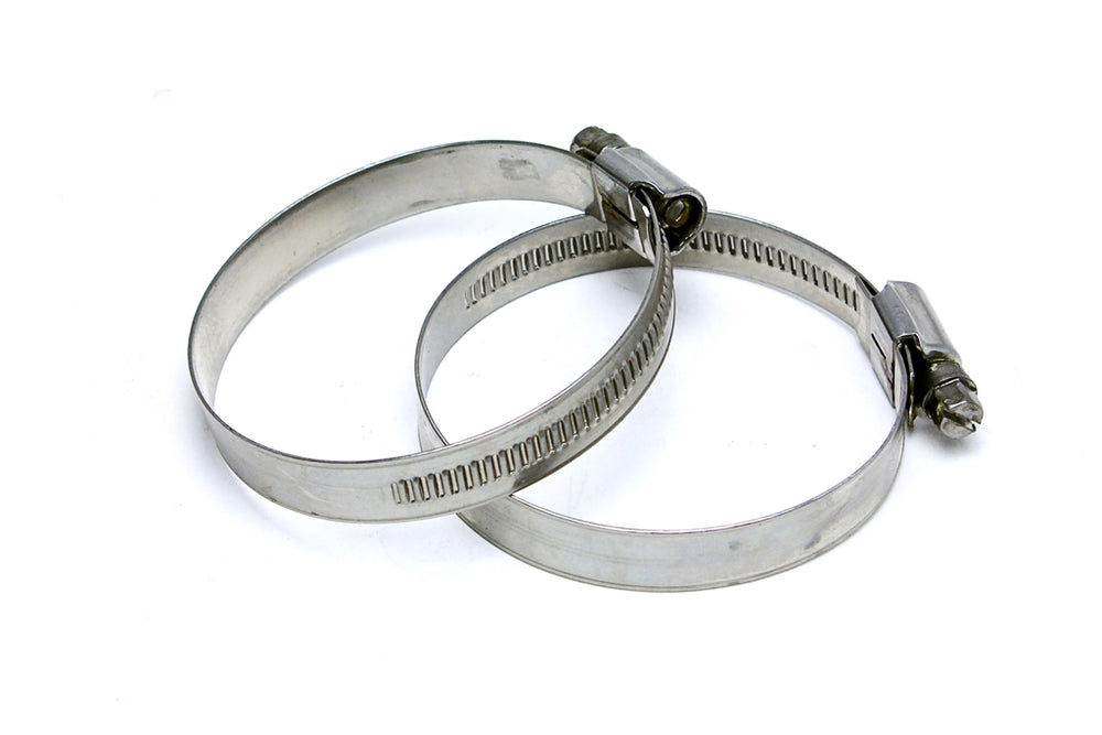 Stainless Steel Embossed Hose Clamp,Size #88,Effective Range:5-1/8"- 6",2pc