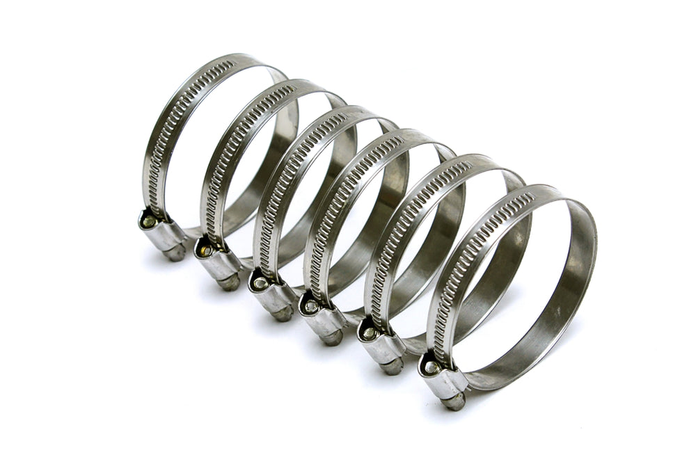 Stainless Steel Embossed Hose Clamp,Size #28,Effective Range:1-9/16"- 2-1/4",6pc
