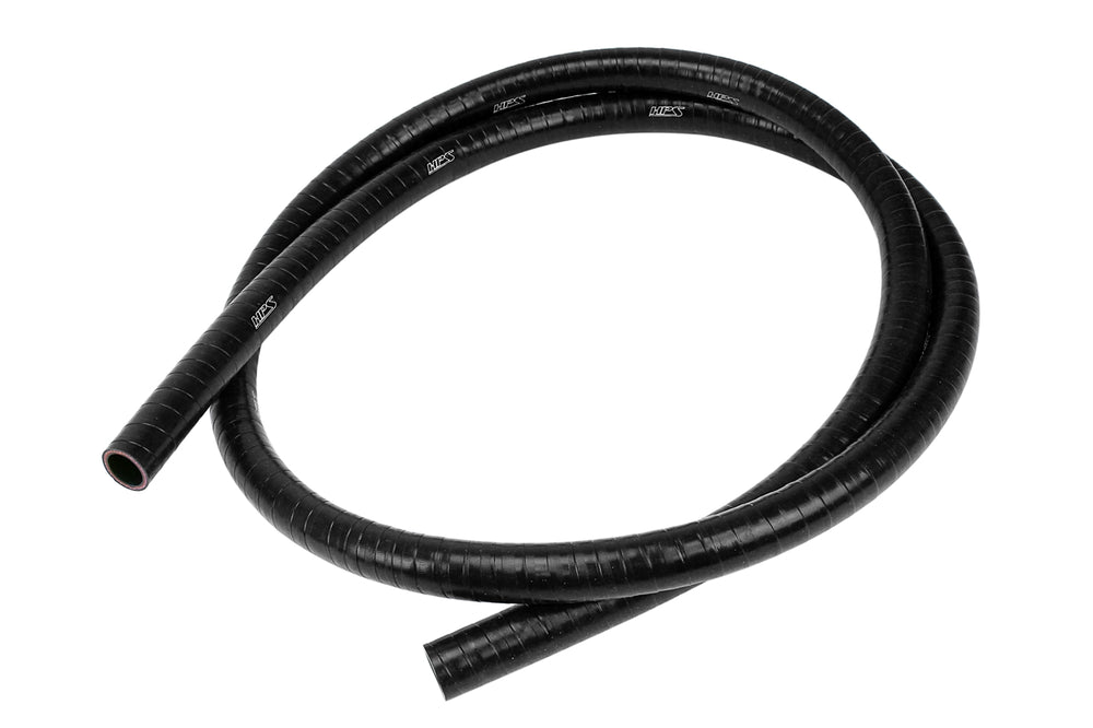 Silicone Oil Resistant Hose,High Temp 1-ply Reinforced,3/8" ID,6 Feet Long,Black