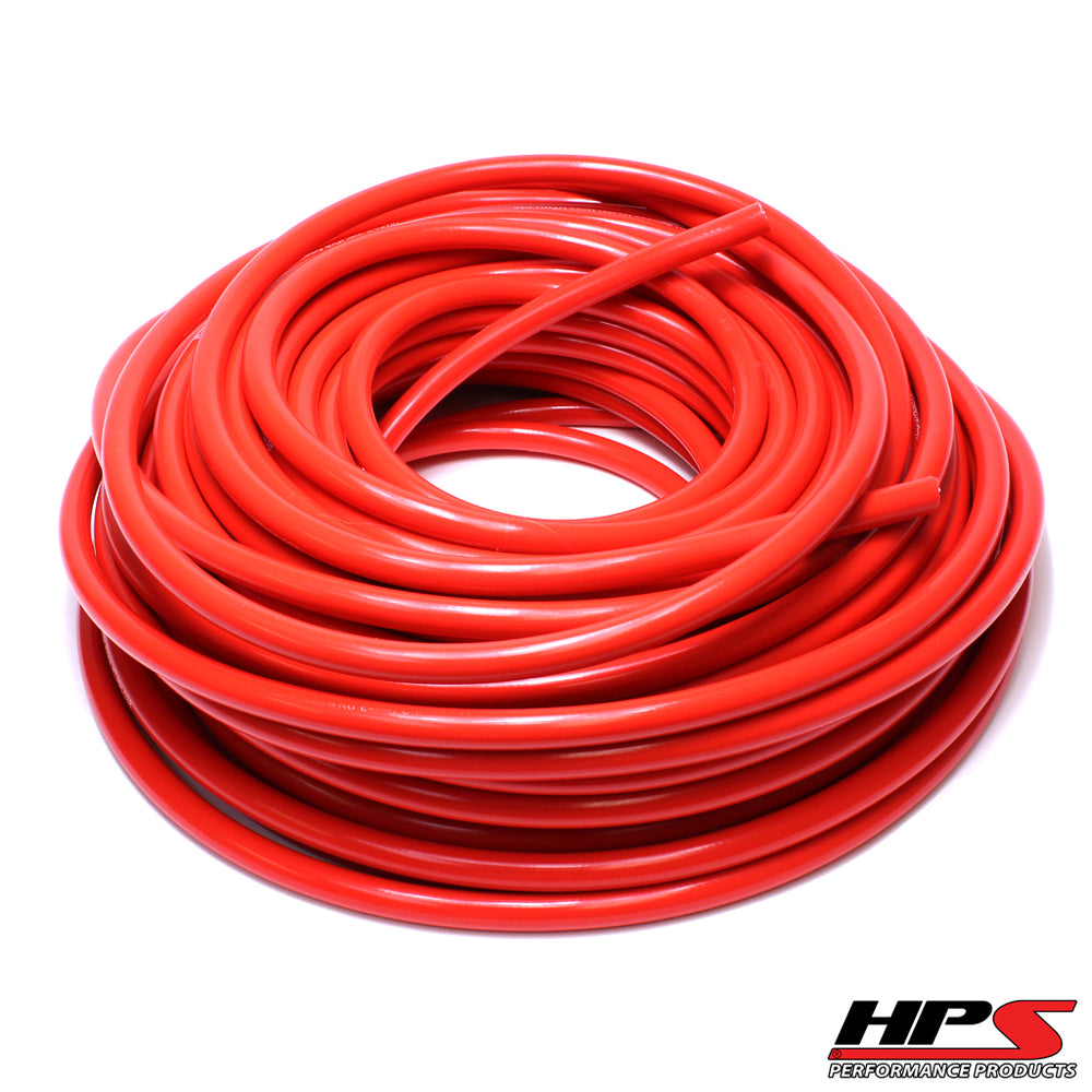 Silicone Heater Hose Tubing,High Temp 1-ply Reinforced,5/8" ID,50 Feet Roll,Red