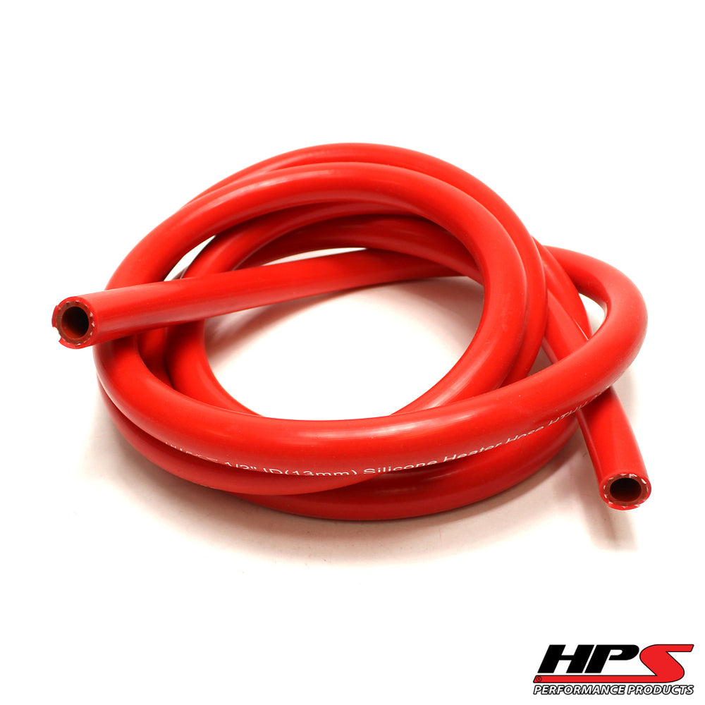 Silicone Heater Hose Tubing,High Temp 1-ply Reinforced,3/4" ID,Red