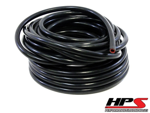 Silicone Heater Hose Tubing,High Temp Reinforced,7/8" ID,10 Feet roll,Black