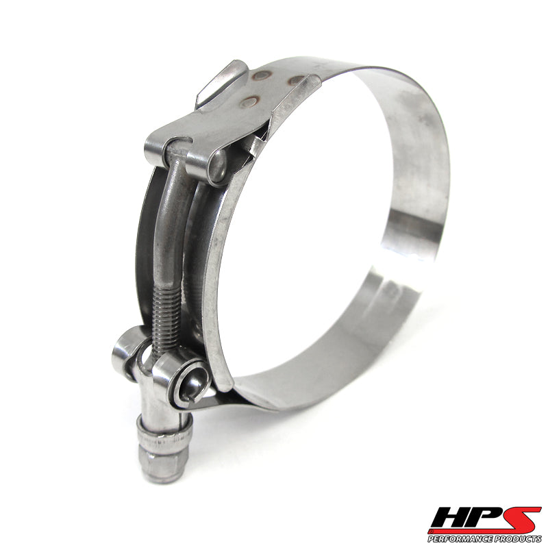 100% Stainless Steel T-Bolt Hose Clamp,Size #100,Effective Range:4.01"-4.33"