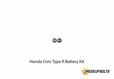 Dress Up Bolts Titanium Hardware Battery Kit - Honda Civic Type R (2017-2021)
