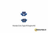 Honda Civic Type R (2017-2019) Titanium Dress Up Bolt Engine Kit - DressUpBolts.com