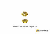Honda Civic Type R (2017-2019) Titanium Dress Up Bolt Engine Kit - DressUpBolts.com
