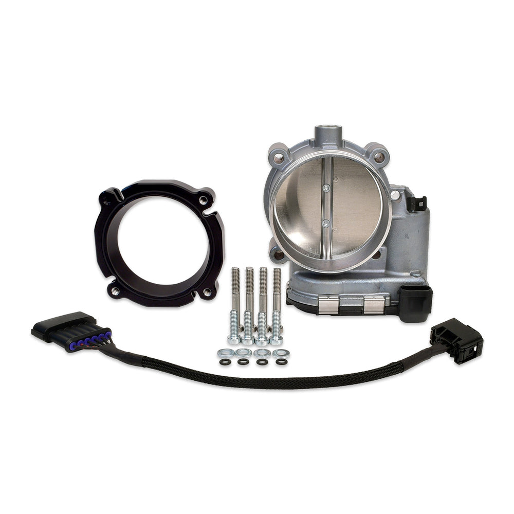 Bosch 82mm Throttle Body and Adapter for Process West Intake; Black - IAG-AFD-2025BK