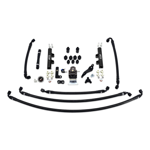 PTFE Fuel System Kit with Lines, FPR, Fuel Rails - IAG-AFD-2624BK