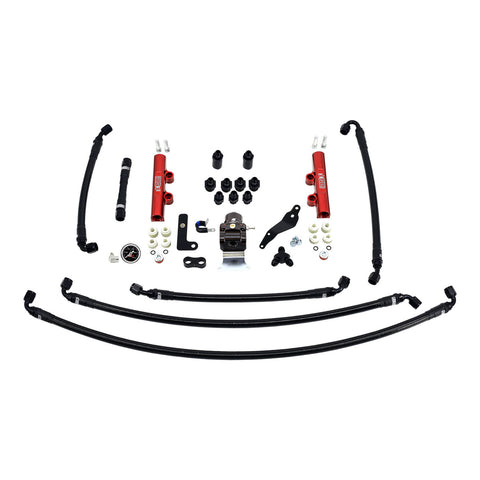 PTFE Fuel System Kit with Lines, FPR, Fuel Rails - IAG-AFD-2624RD