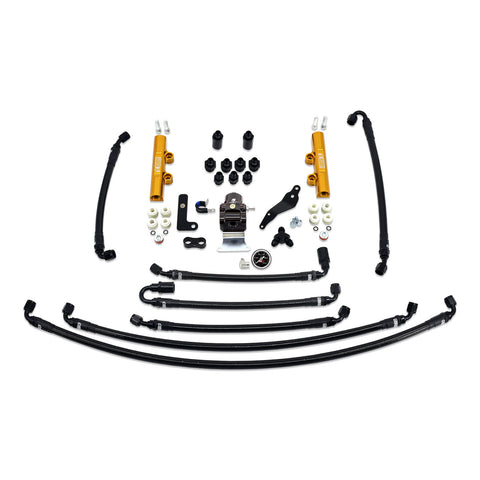 PTFE Flex Fuel System Kit with Lines, FPR, Fuel Rails - IAG-AFD-2634GD