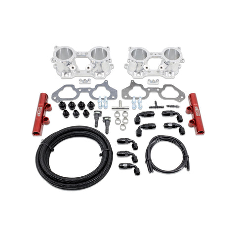 Top Feed Conversion Kit V2 Silver TGV, Red Rails, Lines for Aeromotive FPR - IAG-AFD-3302SLRD