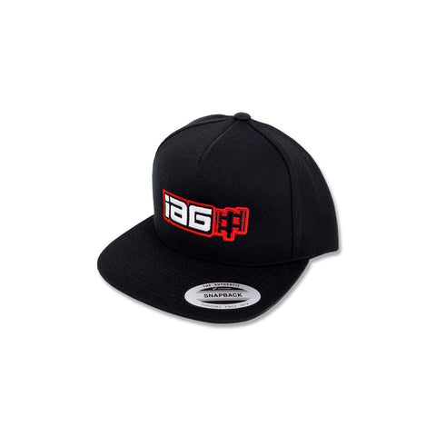 Boxer Logo Embroidered Snapback Cap - Black. - IAG-APP-2067