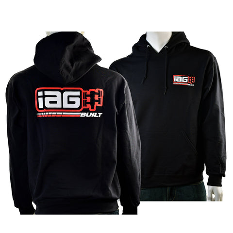 Men's Built Logo Black Hoodie - Size L - IAG-APP-2087L