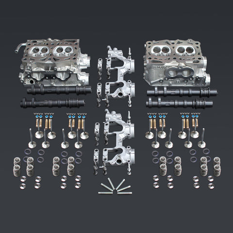 Stage 4 CNC Ported Heads w/CM w/ +1mm GSC Valves & GSC S2 Camshafts S20 Castings - IAG-ENG-3045SCS3