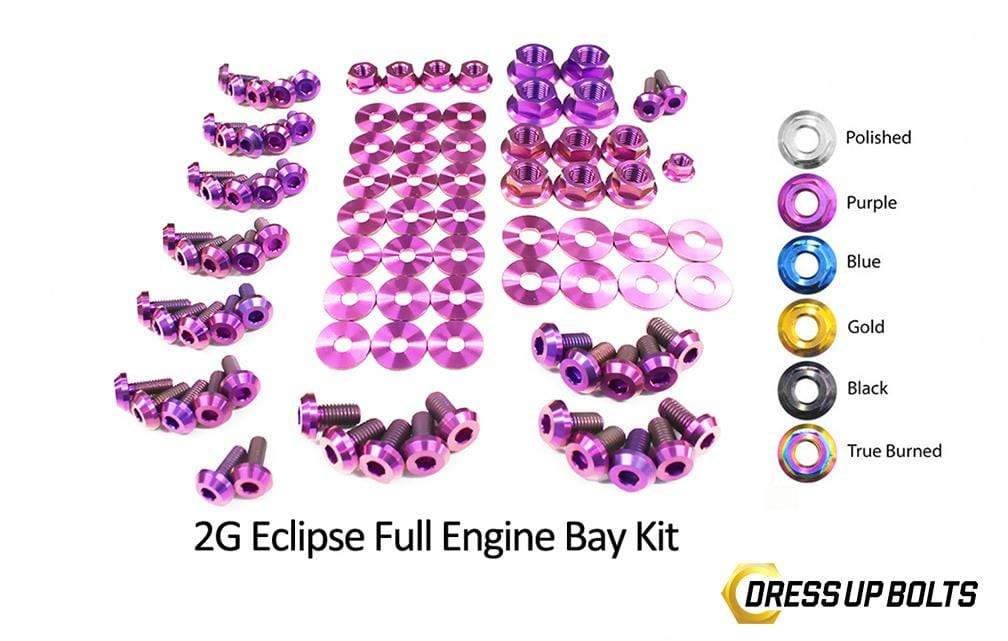 Eagle 2G Talon DSM (1995-1999) Titanium Dress Up Bolts Full Engine Bay