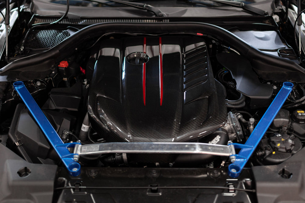 Titan Motorsports A90 Toyota Supra MKV Engine Cover Full Glossy Carbon