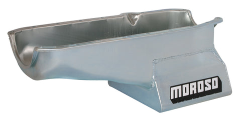 OIL PAN, SBC 80-85 WITH PASSENER SIDE DIP STICK, DART SHP, 8.25 IN. DEEP T-SUMP