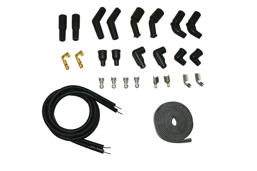 WIRE SET, ULTRA 40 SLEEVED, BLACK, H-D UNIVERSAL KIT 78-15