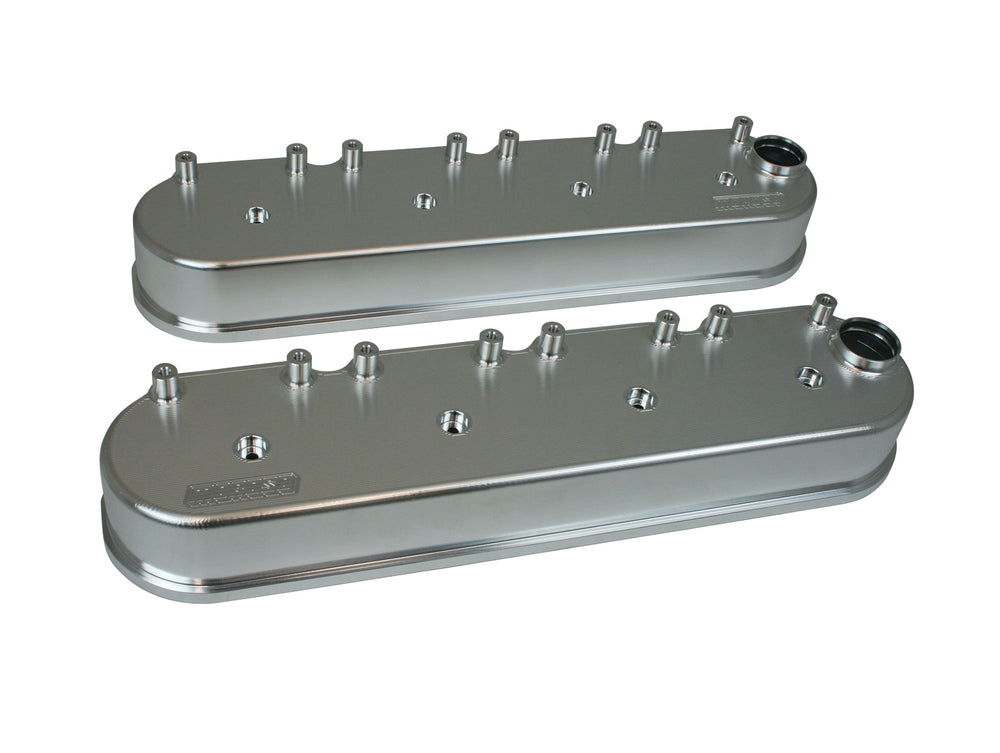 VALVE COVER, BILLET ALUM, GM LS, TALL, AEM, HOLLEY & OTHER SMART COILS