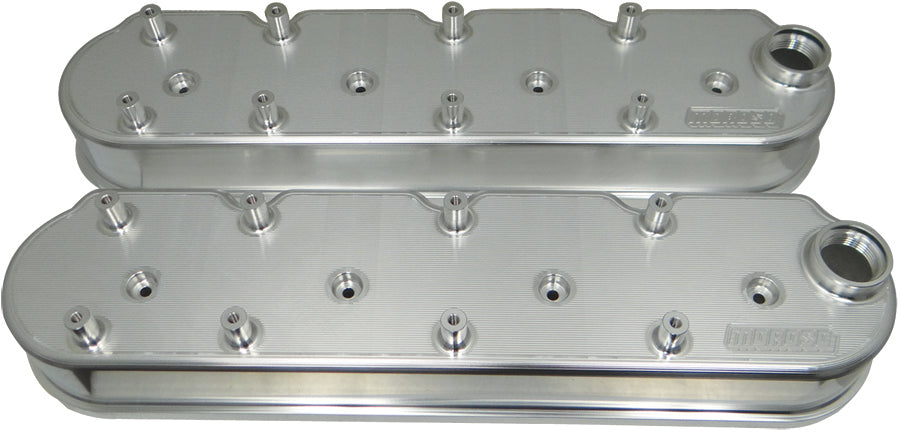 VALVE COVERS, GM LS, TALL WITH COIL PACK MOUNTING & OIL FILL ON EACH COVER, BILLET ALUMINUM