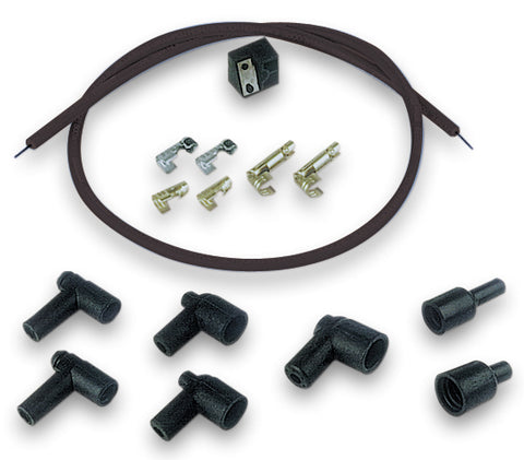 IGNITION COIL, REPLACEMENT WIRE KIT, SPIRAL CORE, BLACK