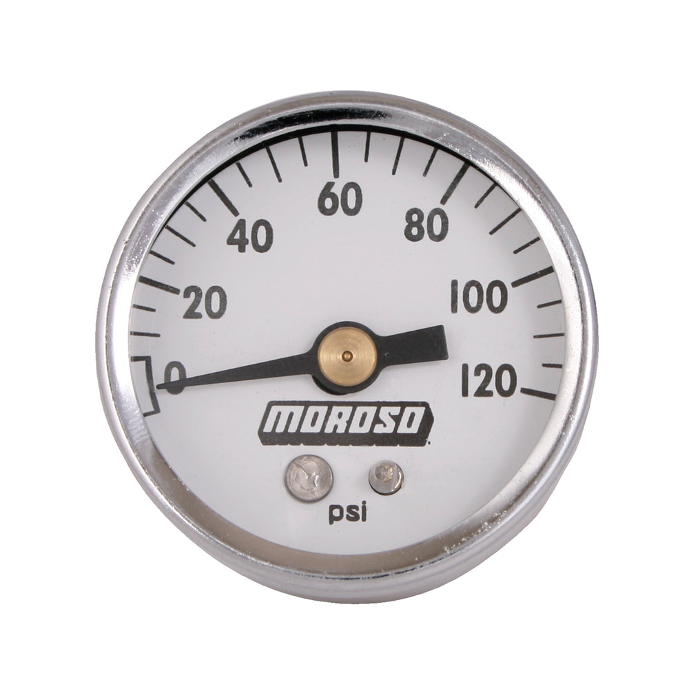 OIL PRES GAUGE, 1.5 IN DIA, 0-120 LB