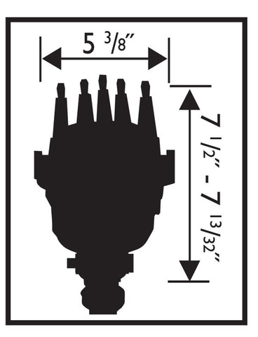 MSD Cam Sync Hall-Effect Distributor; Chevy V8; Incl. Cap/Adjustable Race Rotor/LED Signal Indicator/Magnetic Pickup/Hall-Effect Pickup; Steel Gear;