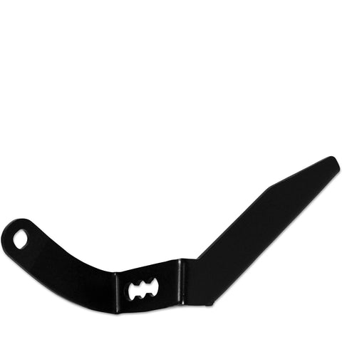 MSD Atomic Airforce Throttle Cable Bracket; For Use w/LS Series Engines; Steel Bracket; Black Powdercoat;