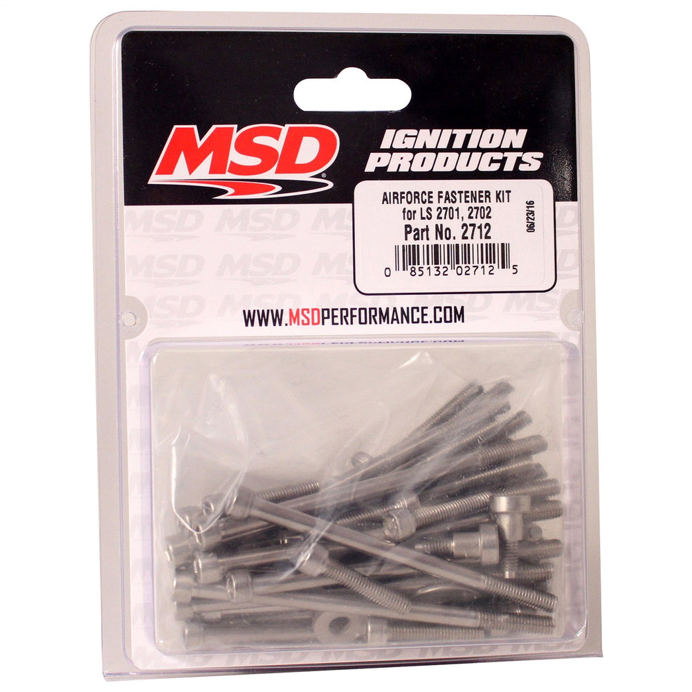 MSD Throttle Body LS Airforce Fastener Kit; Fastener Kit For PN[2701/2702] Throttle Bodies;