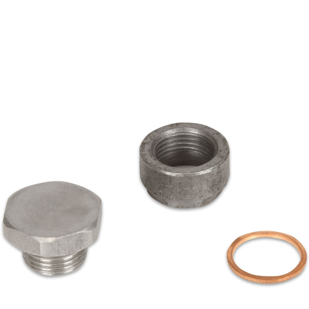 MSD Oxygen Sensor Bung; Includes Plug;