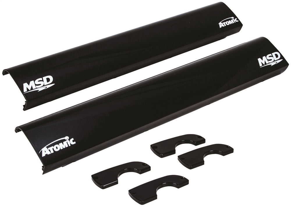 MSD Atomic LS EFI Fuel Rail Cover; Black;