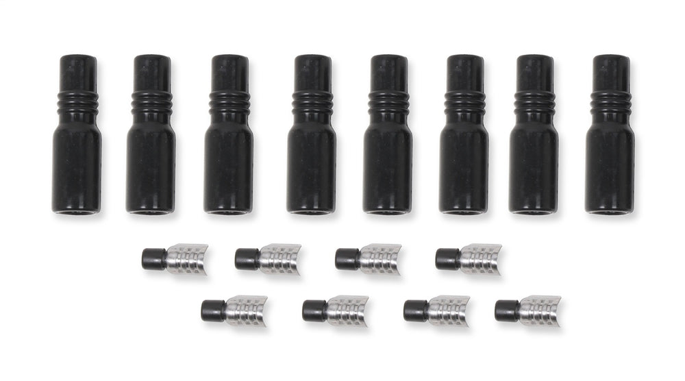 MSD Spark Plug Boot And Terminal; Straight; GM LT1; 8-Pack;