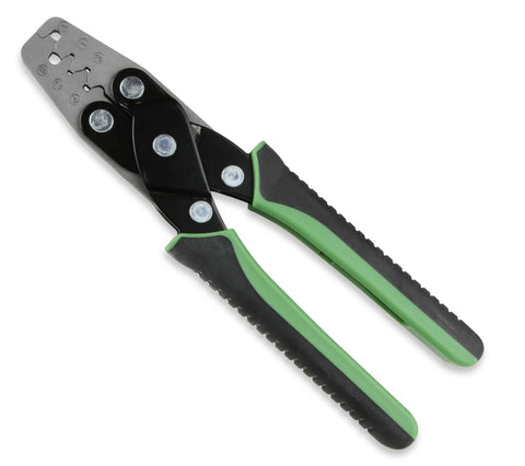 MSD MSD Weathertight Crimp Pliers; Crimps 12-22 AWG Gauge Terminals; Green/Black Thermal Plastic Handles;