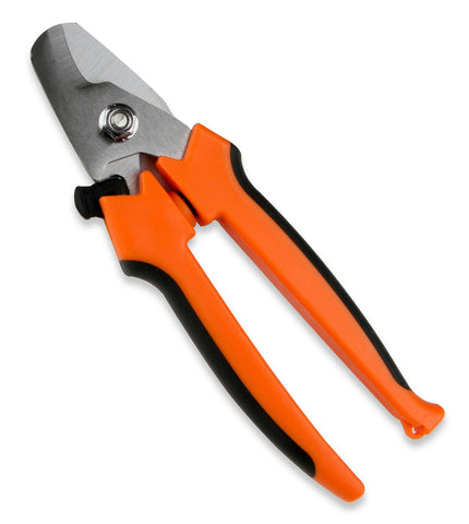 MSD MSD Cable Scissor Cutter Pliers; Cuts Up To 1.5 in. Cable; Orange/Black Thermal Plastic Handles;