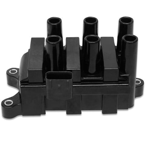 MSD Street Fire™ Ford 6-Tower Coil Pack; Stock Replacement; Black;