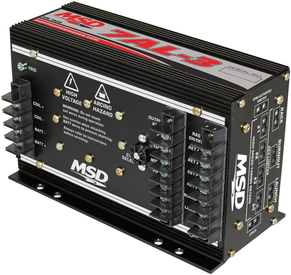 MSD 7AL-3 Series Race Multiple Spark Ignition Controller; Pro Drag Race; New Adjustable Start Retard Circuit;