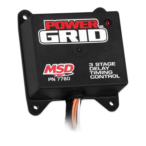 MSD Power Grid Ignition System™ Timing Control; For Use w/MSD Power Grid System; Programmable; 3 Stage Delay Timer;