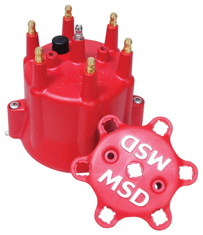 MSD Distributor Cap; Clip Down; Fits Chevy 6 cyl.;