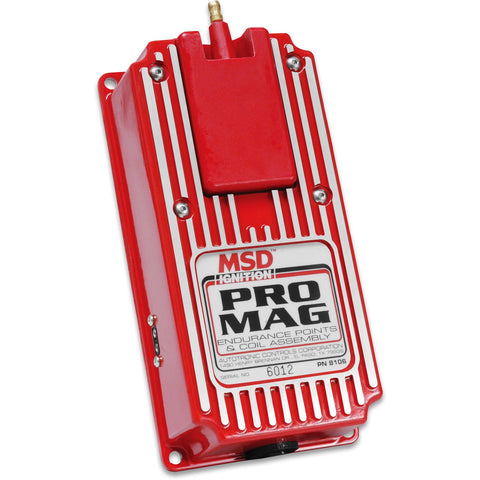 MSD Pro Mag Electronic Points Box; 12/20 Amp; Endurance Use; Red;