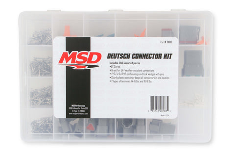 MSD MSD Deustsch Connector Kit; 360 Piece Kit w/2-12 Pole Housing And Pins w/Seals;