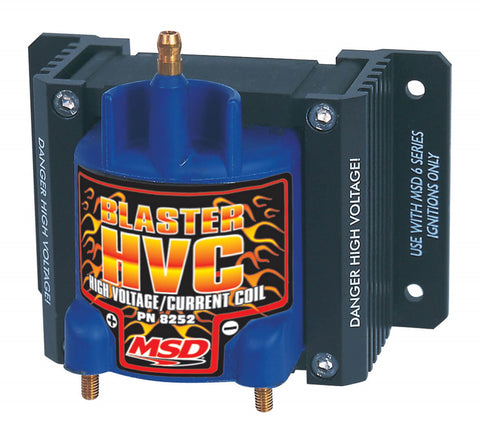 MSD Blaster HVC Ignition Coil; For Use w/MSD 6 Series Ignition; 7 mH Inductance; 42000 Max Voltage; 300 mA Peak Current; 200 uS Spark Duration;