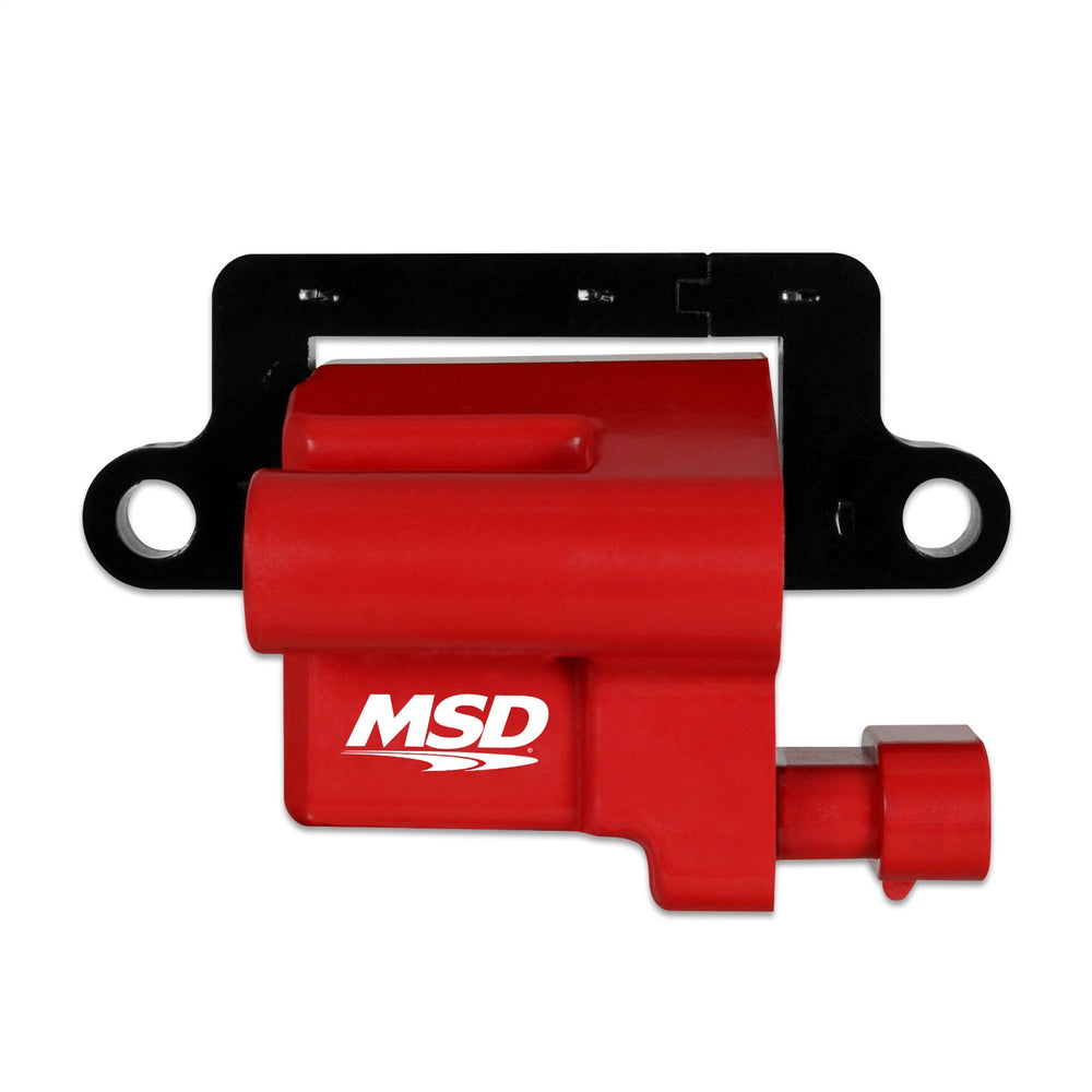 MSD Blaster LS Direct Ignition Coil; Replacement Coil; w/Black Bracket; Red; Single;