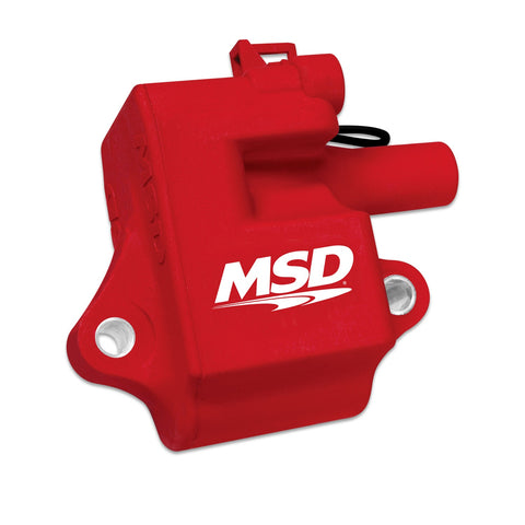 MSD Pro Power Direct Ignition Coil; Maximum Spark; Red; Single;