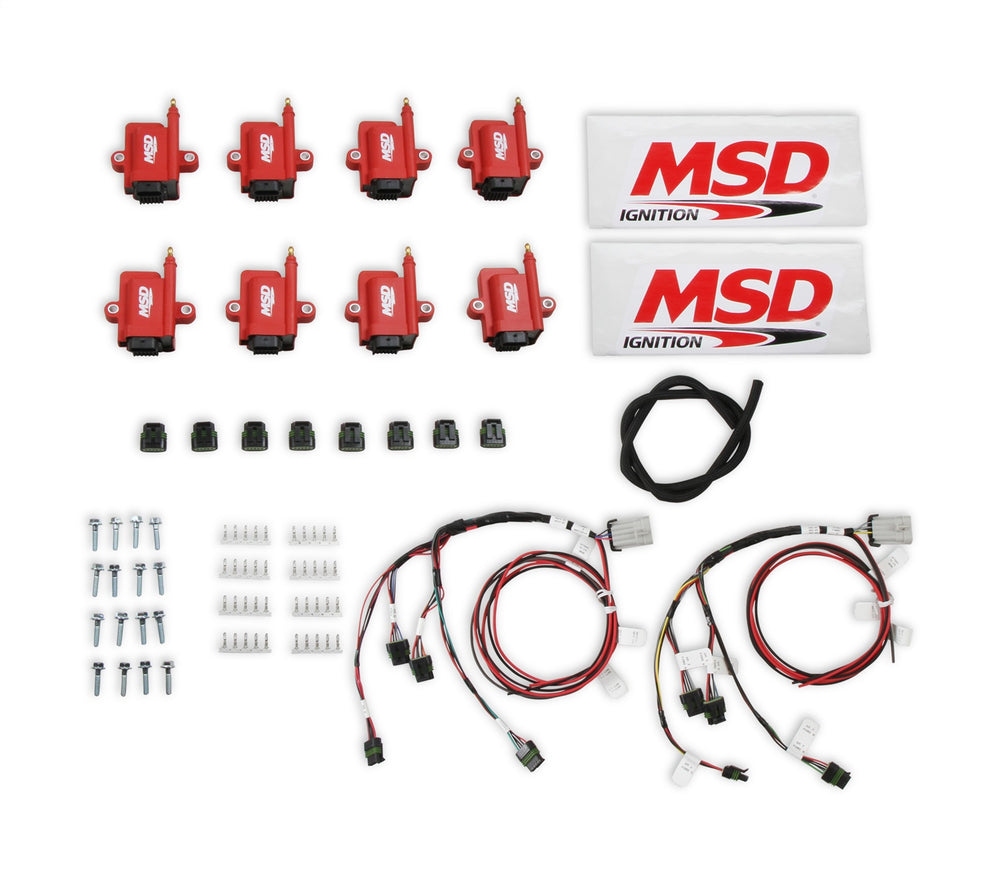 MSD MSD Smart Coil Big Wire Kit; 2 pcs.; 7-Pin Connector; 190 mJ; 50000 Volts; Red;