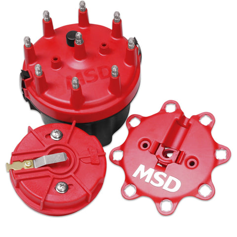 MSD Cap-A-Dapt Kit; Adjustable Rotor; Chevy V8; For MSD Pro Billet Distributors;