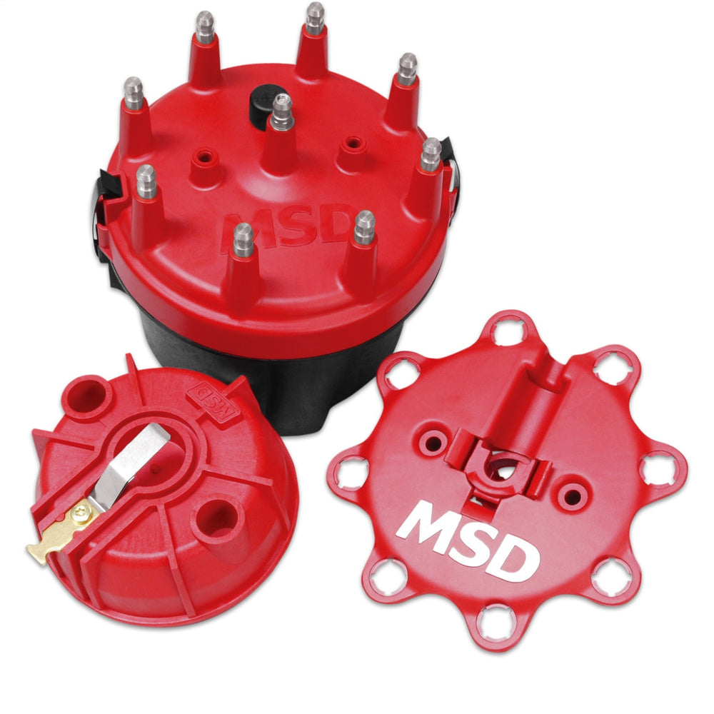 MSD Cap-A-Dapt Cap And Rotor; Fixed Rotor; For MSD Pro Billet Distributors;