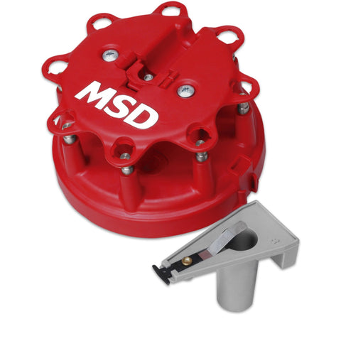 MSD Distributor Cap And Rotor Kit; Ford Duraspark;